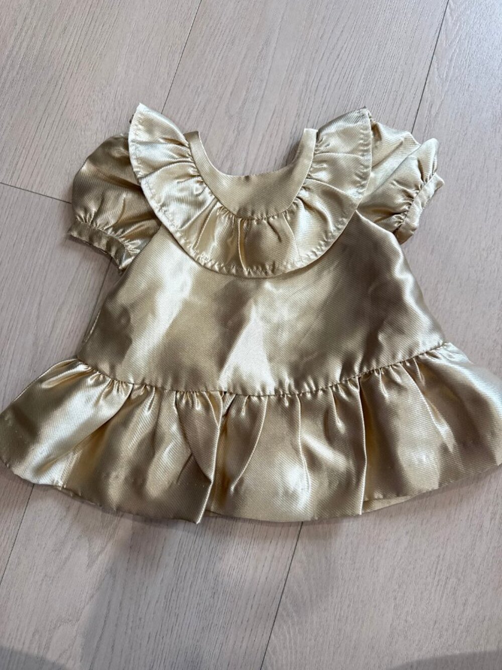 NWT Janie and Jack Dress 3-6 months Gold